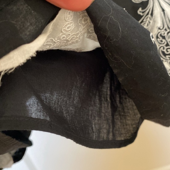 NWT ANN TAYLOR LOFT Black Embroidered Midi Dress Women’s - Ballet Core Sz 12 Y2K - Picture 9 of 11